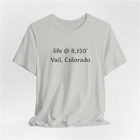 Vail Colorado Shirt, Elevation Shirt, Colorado Shirt, Vail Shirt, Ski ...