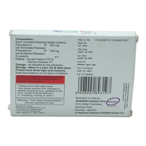 Qustain P 1000 Tablet | Uses, Side Effects, Price | Apollo Pharmacy