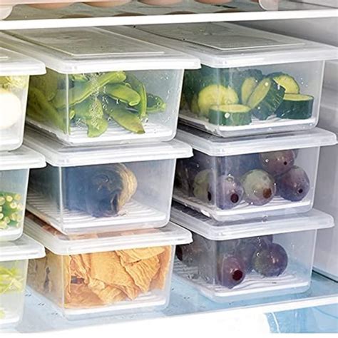 Shrigana Food Storage Container, Fridge Organizer Case With Removable ...