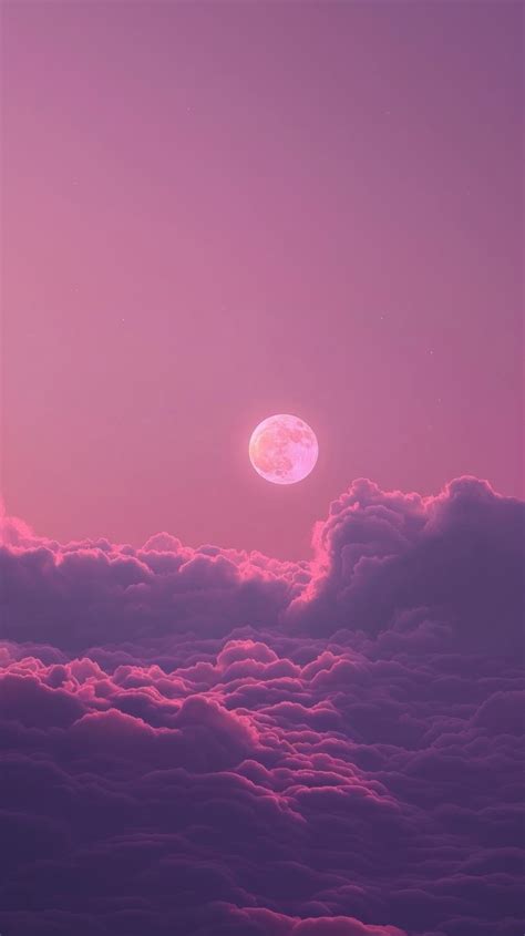 Pink sky moon wallpaper Images - Free Download on Freepik