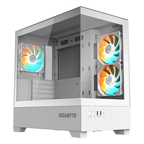 Buy Shop GIGABYTE C201 PANORAMIC ICE m-ATX Mid Tower Cabinet at Low ...