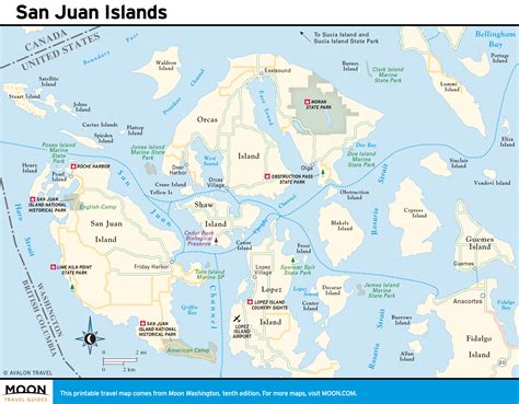 San Juan Islands Map - Map Worksheets