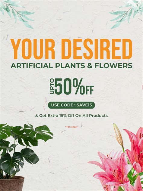 Blooming Floret Artificial Plants & Flowers For Decor