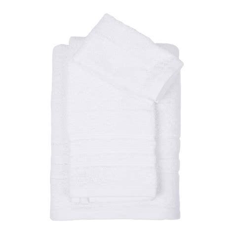 Essential Solid White Bath Towel, 30x54