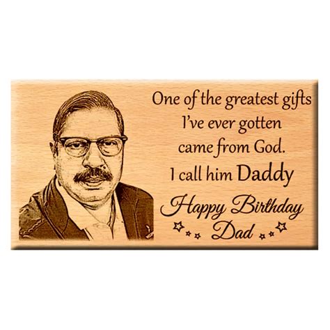 Father Birthday Gift | Daddy Unique Birthday Personalized Gift - Wooden ...