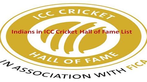 List of Indian Cricketers inducted in the ICC Cricket Hall of Fame