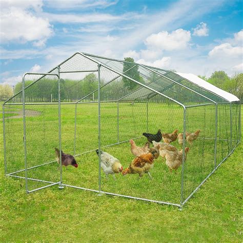 Walnest Large Metal Chicken Coop for 35 Chickens Walk in India | Ubuy