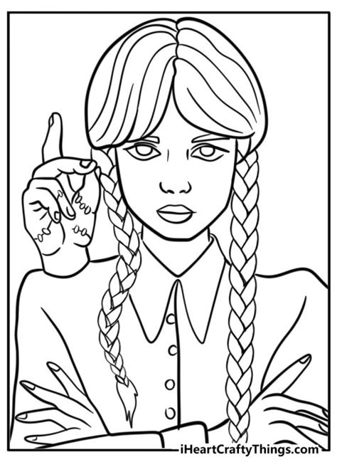 Wednesday Coloring Pages: 24 Free PDF Printables For Kids