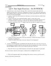 Image result for Angle of Sunlight Lab