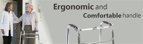 OTICA Foldable Walker for Adults Patients and Old Age People for Pain ...