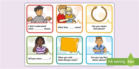 Prompt Cards For Clarification (teacher made) - Twinkl