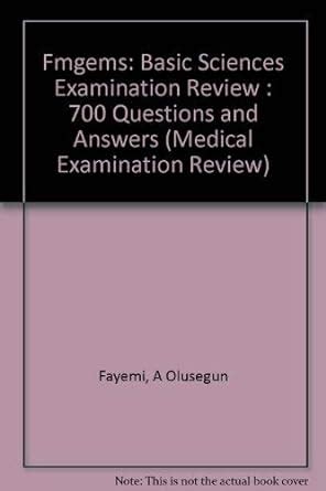 Buy Fmgems: Basic Sciences Examination Review : 700 Questions and ...