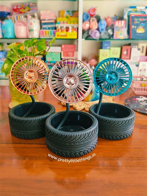 Tyre Shaped Mini Portable Fans – Pretty Little Things