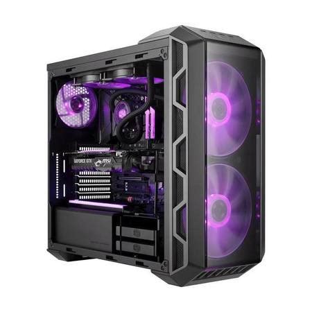 Coolermaster H500 No Power Supply ATX Mid Tower w/ Window (Iron Grey ...