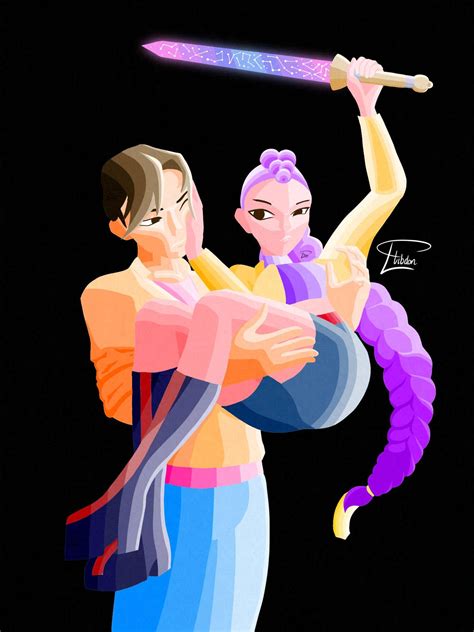 Rumi x Jinu by alwaysrighttothezeal on DeviantArt