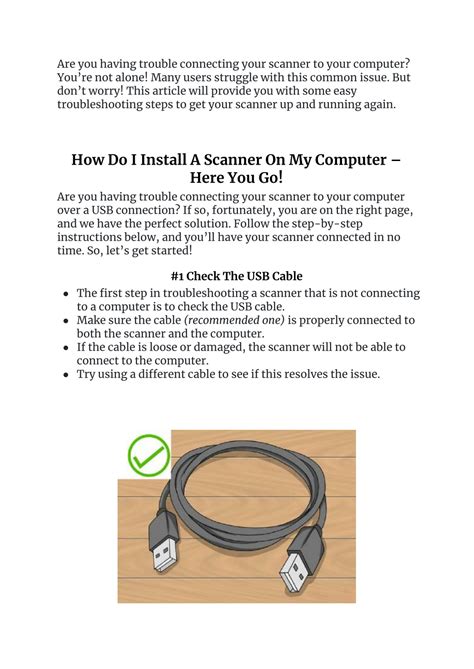 How to Connect or Install Scanner 的图像结果