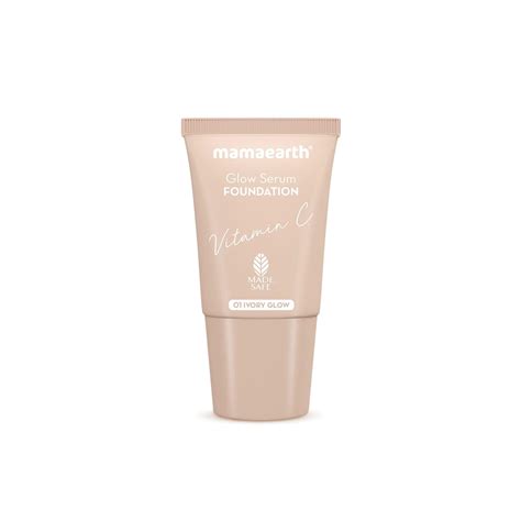 Buy Mamaearth Glow Serum Full Foundation Gel Mini Tube With Vitamin C ...