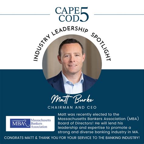 The Cape Cod Five Cents Savings Bank on LinkedIn: Matt Burke, Cape Cod ...