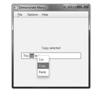 Image result for Context Menu JavaFX