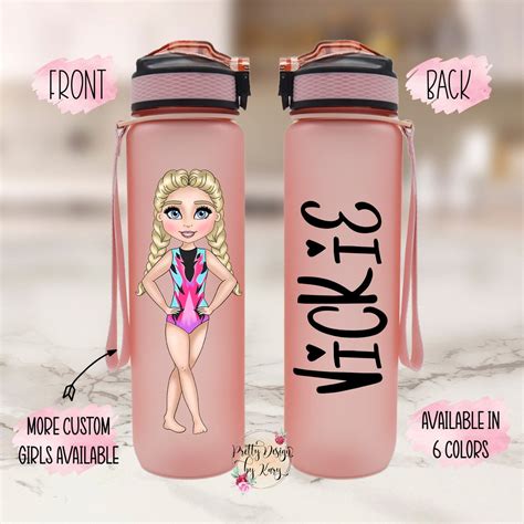 Gymnastics Gifts, Gymnastics Water Bottle, Custom Water Bottle, Gymnast ...