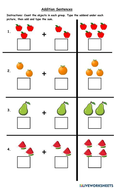 Image result for Addition Examples for Kids