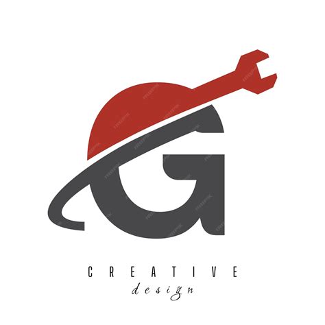 Letter g logo designs g repair logo logo service letter designs | Premium Vector