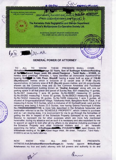 How much does it cost to get a power of attorney registered in ...