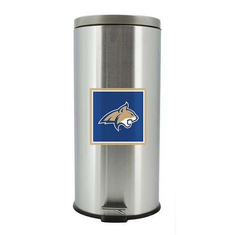 NCAA Montana State Cats Stainless Steel Trash Bin with Foot Pedal, 30 ...
