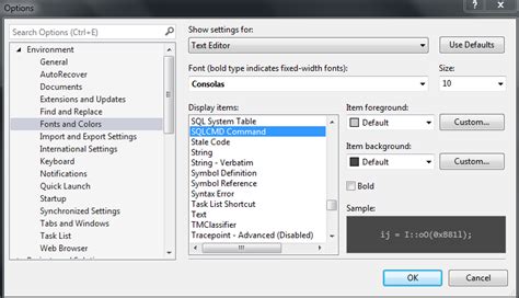 Image result for Visual Studio SQL Font