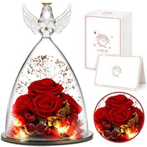 Birthday Day Rose Gifts for Women, Preserved Flowers Rose Gift for Mom ...