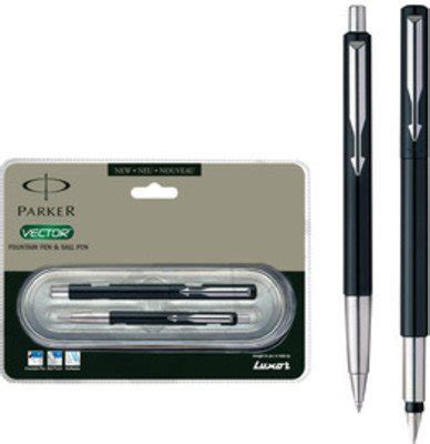 Parker Vector Standard CT Fountain Pen & Ball Pens Gift Set (Black ...
