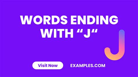 450+ Words Ending With J List, Meaning, PDF