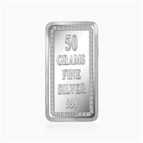 50G Silver Bar | Premium 999 Silver Loyalty Bar – GIVA