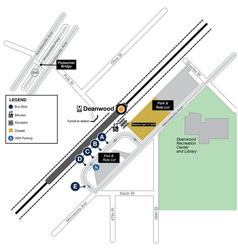 Deanwood Station Platform Improvement Project Park & Ride Lot Closures ...