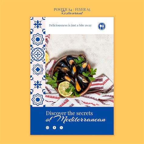 Restaurant template design | Premium PSD
