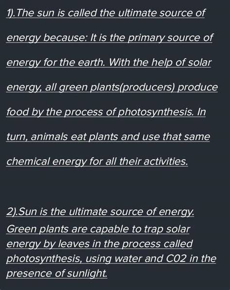What is the ultimate source of energy for every ecosystem ? Which ...