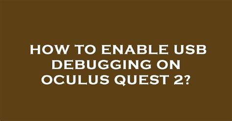 Image result for Oculus USB Debugging Einstellen