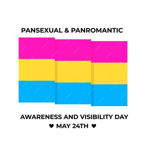 Premium Vector | Pansexual and panromantic awareness and visibility day ...