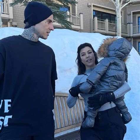 Kourtney Kardashian and Travis Barker Share a Rare Shot of Baby Rocky