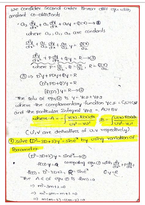 Variation of Parameters Diff.equations 的图像结果