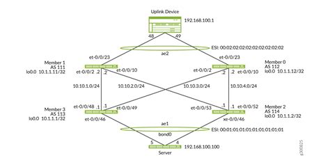 Migrate a Virtual Chassis Fabric to an EVPN-VXLAN Bridging Overlay ...