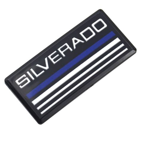 EmbRoom Silverado Cab Emblem Badge Side Roof Pillar Decal Plate for ...