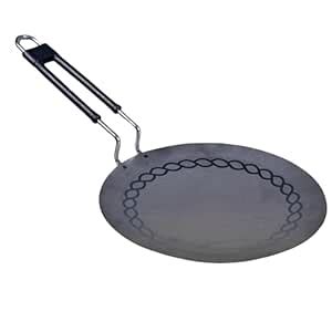 Buy Iron Roti Tawa With Stainless Steel Handle | Pre-Seasoned Iron Tawa ...
