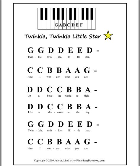 Free Printable Piano Sheet Music For Beginners With Letters