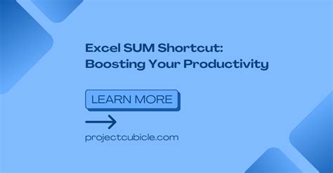 Excel Shortcut How to Sum 的图像结果