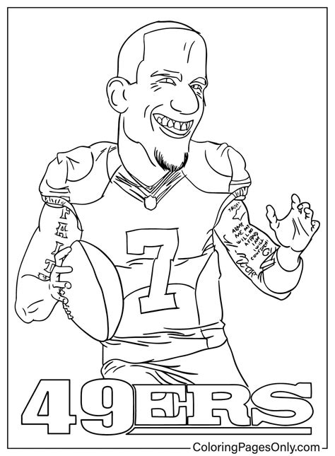 San Francisco 49ers Coloring Pages - Free Printable PDF & Online Coloring
