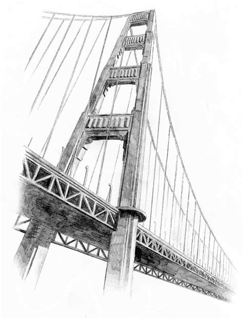 Golden Gate Bridge Drawings - Kids Drawing Lessons