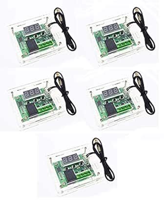 DS Robotics® W1209 Digital LED DC 12V + NTC Sensor heat cool temp ...