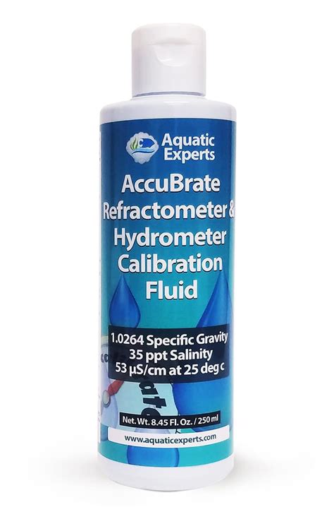 AccuBrate Refractometer and Hydrometer Salinity Calibration Fluid ââ‚¬â ...