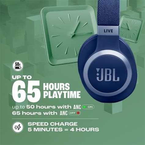 JBL Live 770NC with ANC, 65Hr Playtime,Speed-charge,BT 5.3 (LE Audio ...
